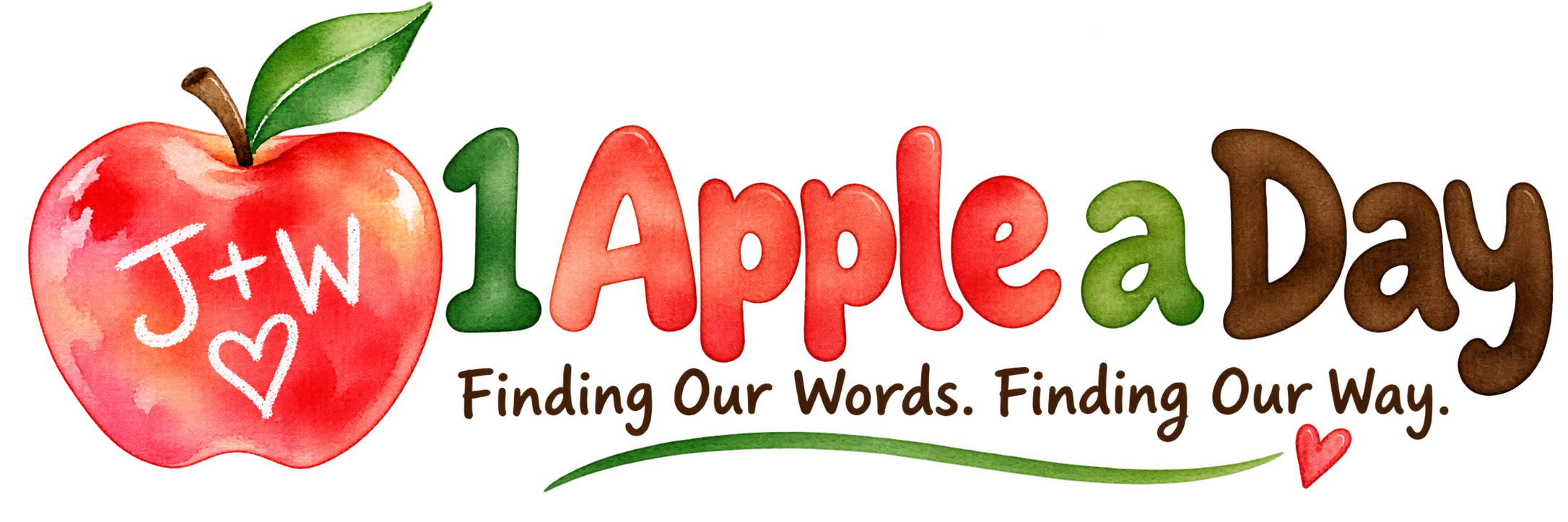 1 apple a day logo